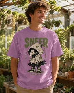 Sneer Plague Crow Shirt, Creepy Cute Anime Bird Tee, Goth Streetwear Comfort Colors T-Shirt, Spooky Halloween Gift