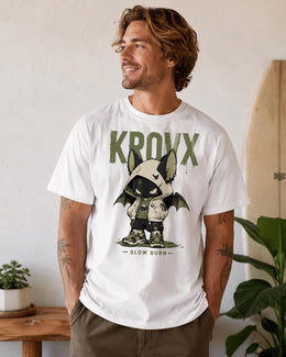 Krovx Bat Cat Shirt, Creepy Cute Anime Hoodie Tee, Goth Streetwear Comfort Colors T-Shirt, Spooky Halloween Gift