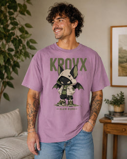 Krovx Bat Cat Shirt, Creepy Cute Anime Hoodie Tee, Goth Streetwear Comfort Colors T-Shirt, Spooky Halloween Gift