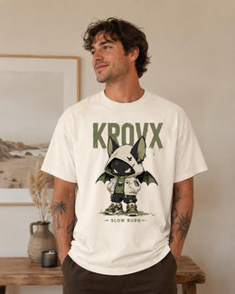Krovx Bat Cat Shirt, Creepy Cute Anime Hoodie Tee, Goth Streetwear Comfort Colors T-Shirt, Spooky Halloween Gift