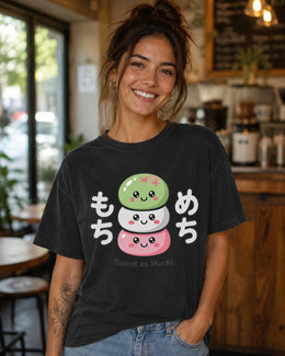 Sweet as Mochi Shirt, Cute Kawaii Japanese Dessert Tee, Pastel Comfort Colors T-Shirt, Mochi Lover Gift