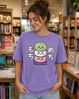 Sweet as Mochi Shirt, Cute Kawaii Japanese Dessert Tee, Pastel Comfort Colors T-Shirt, Mochi Lover Gift