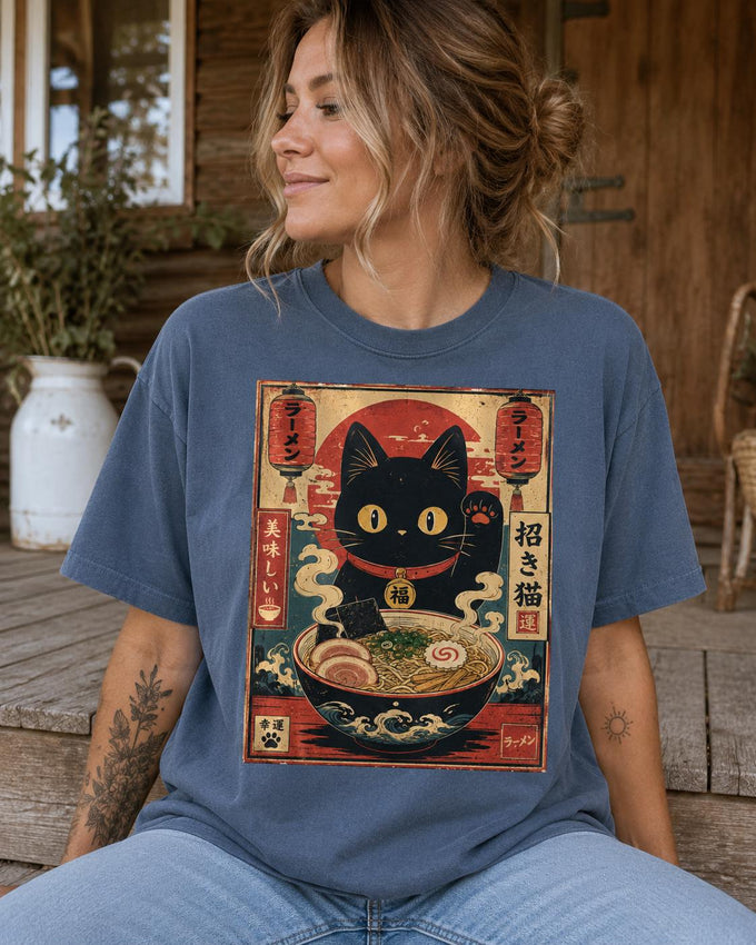 Lucky Ramen Cat Shirt
