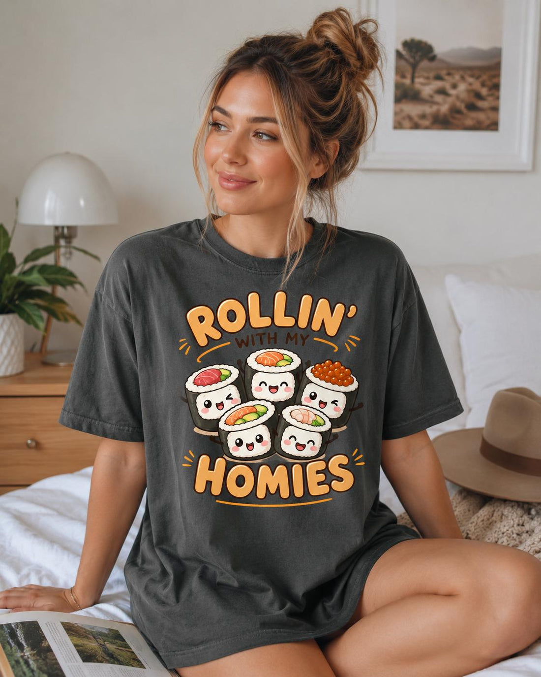 Rollin With My Homies Sushi Shirt