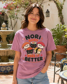 Nori Body Does It Better Sushi Shirt, Cute Kawaii Sushi Tee, Japanese Food Comfort Colors T-Shirt, Foodie Gift
