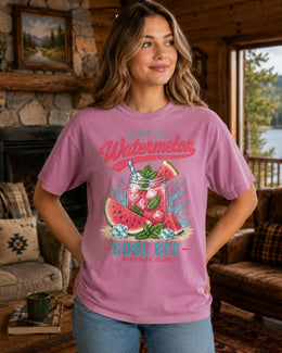 Watermelon Shirt, Beach Day Summer Tee, Cool Off Comfort Colors T-Shirt, Tropical Vacation Gift