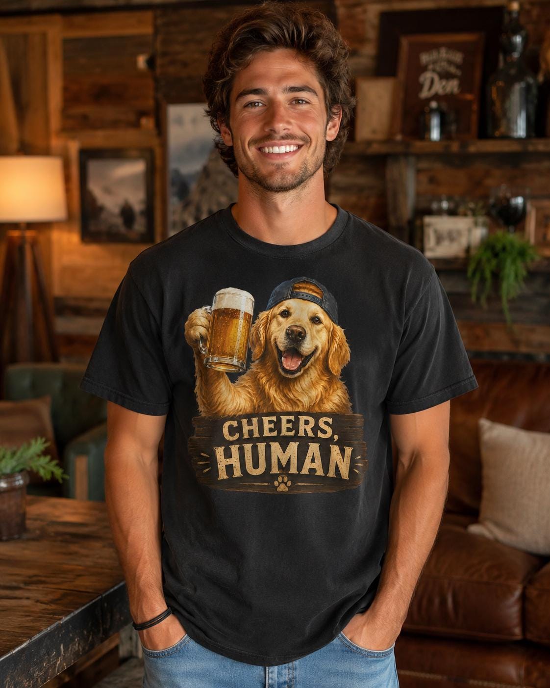 Cheers Human Dog Shirt