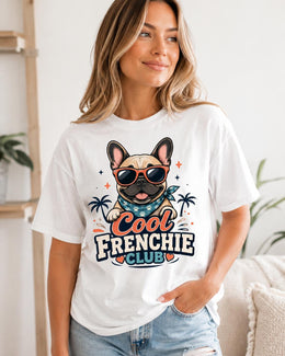 Cool Frenchie Club Shirt, French Bulldog Sunglasses Tee, Comfort Colors T-Shirt, Dog Lover Gift