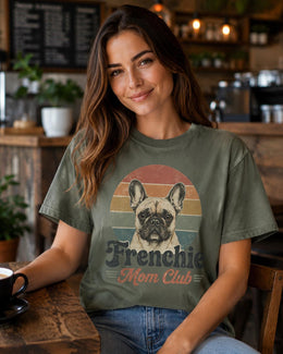 Frenchie Mom Club Shirt, French Bulldog Retro Tee, Comfort Colors T-Shirt, Dog Mom Gift