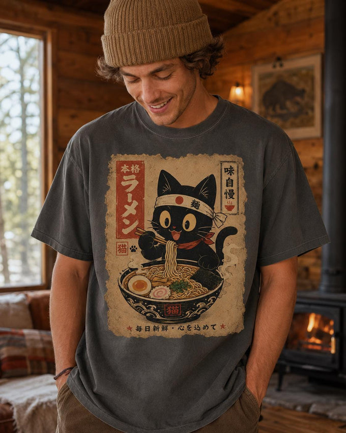 Happy Ramen Cat Shirt