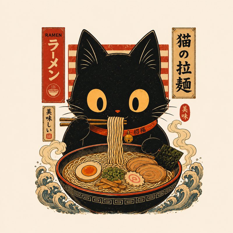 Japanese Cat Shirts