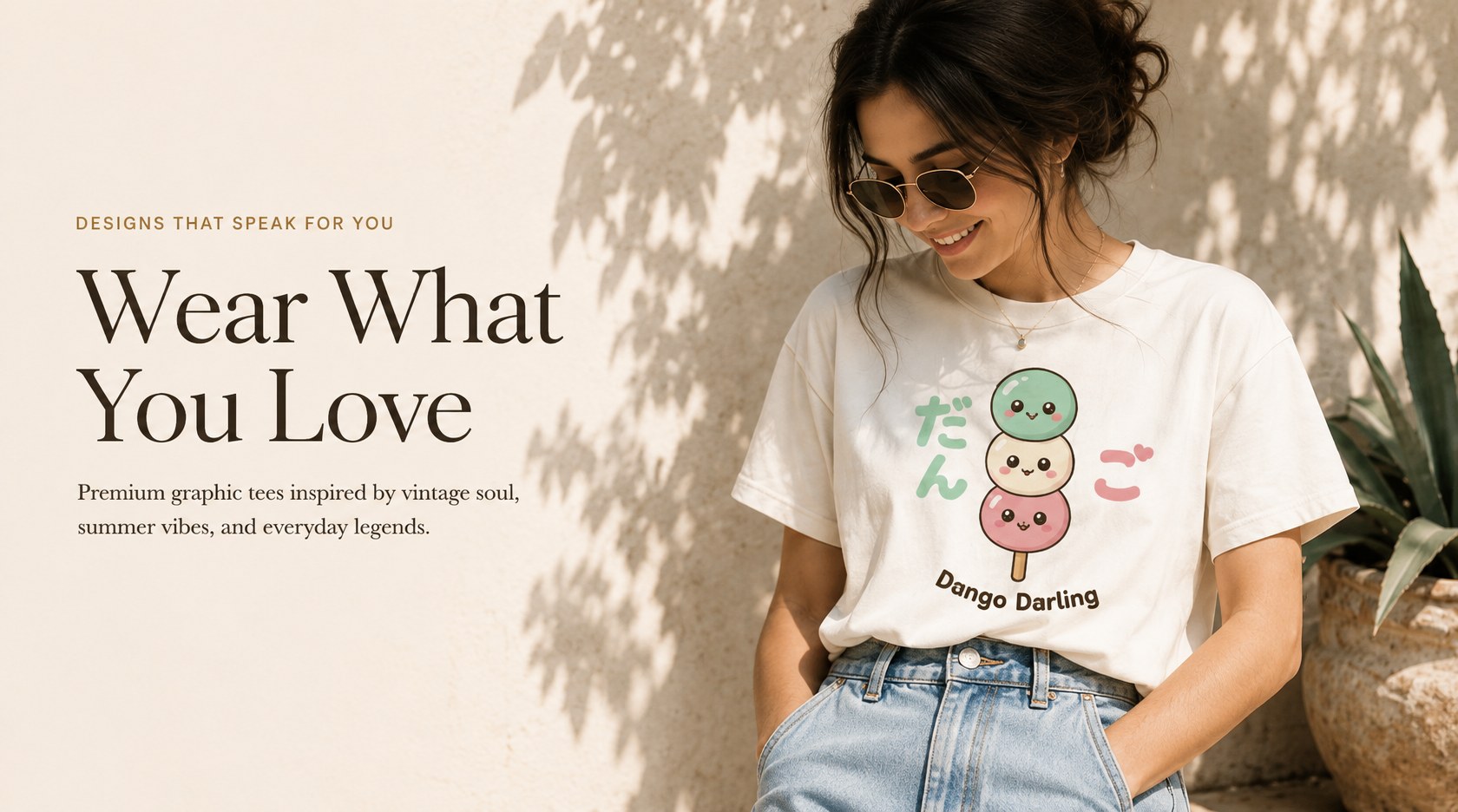 IdleGifts dango kawaii tee banner