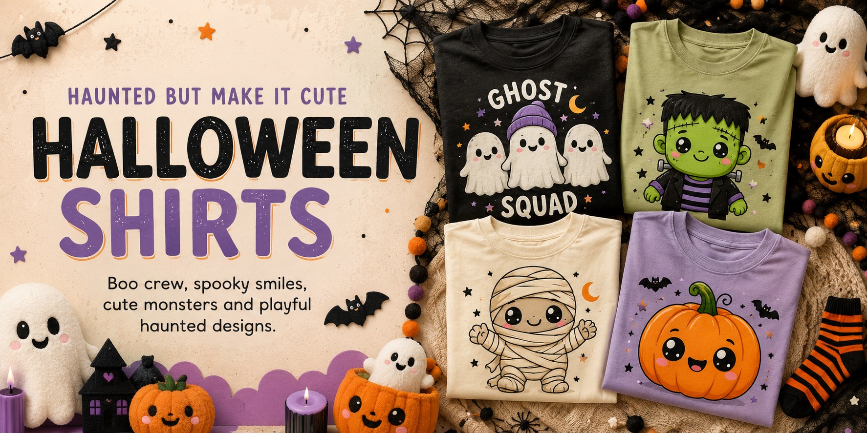 IdleGifts cute Halloween shirts banner