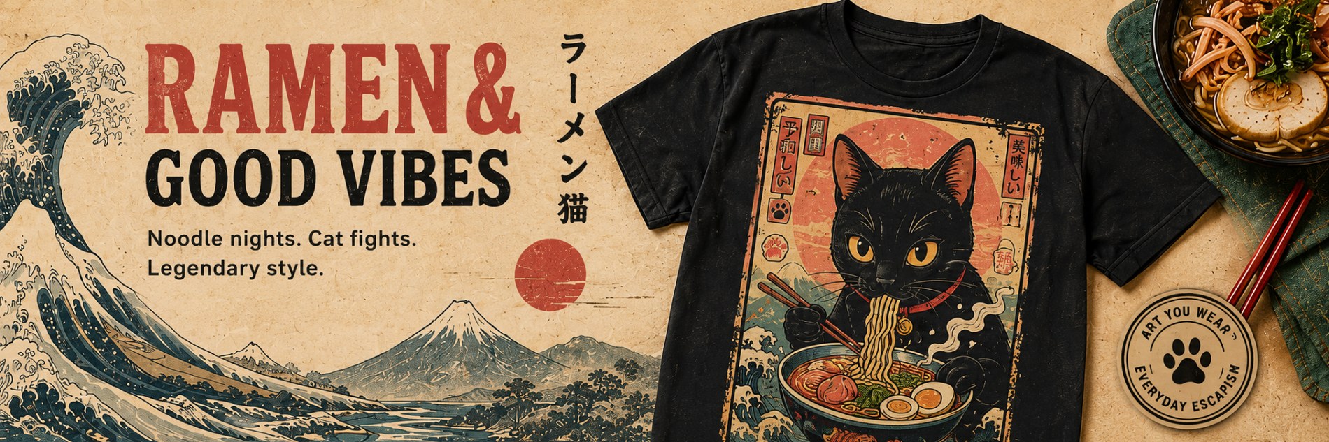 IdleGifts ramen cat banner