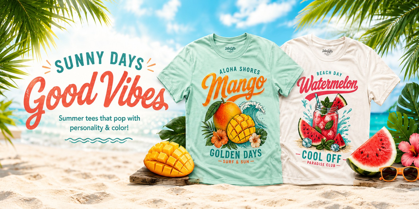 IdleGifts sunny days good vibes banner